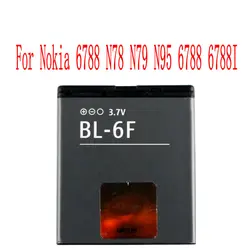 High Quality 1200mAh BL-6F Battery For Nokia 6788 N78 N79 N95 6788 6788I Cell Phone