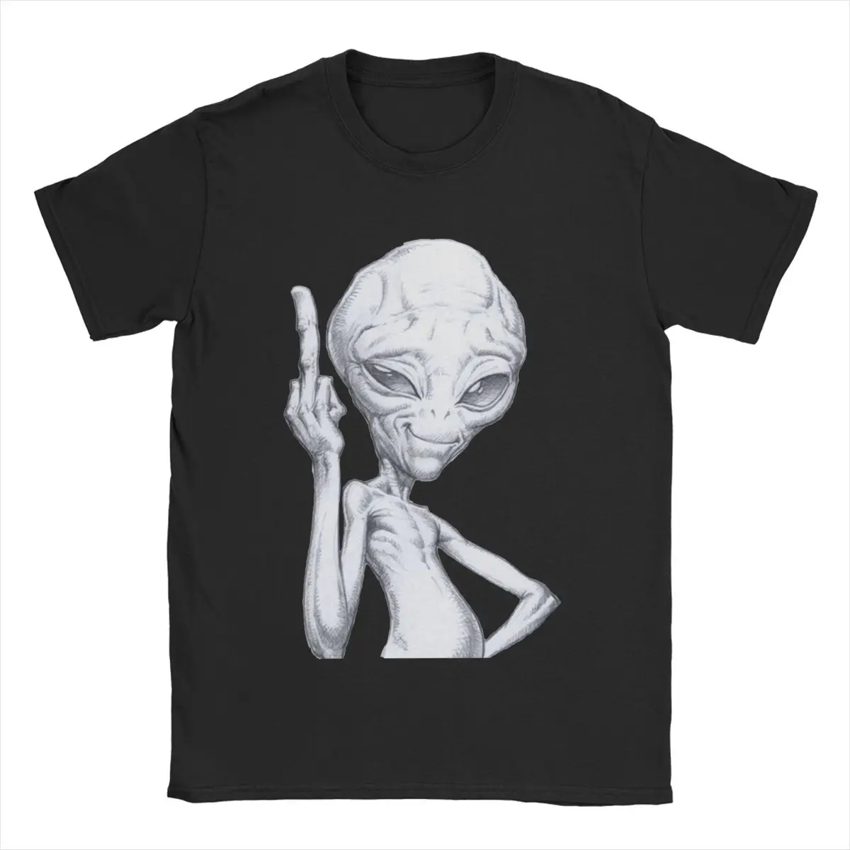 Paul The Alien Movie Men T Shirt Aliens Creative Tees Short Sleeve Round Neck T-Shirts Cotton Plus Size Clothes