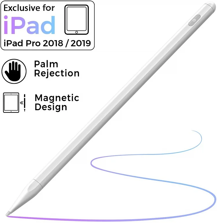 

For IPad Pencil 2 with Palm Rejection Apple Pen Stylus for IPad 9.7 2018 Pro 11 12.9 2018 Air 3 10.5 2019 10.2 Mini 5 Touch Pen