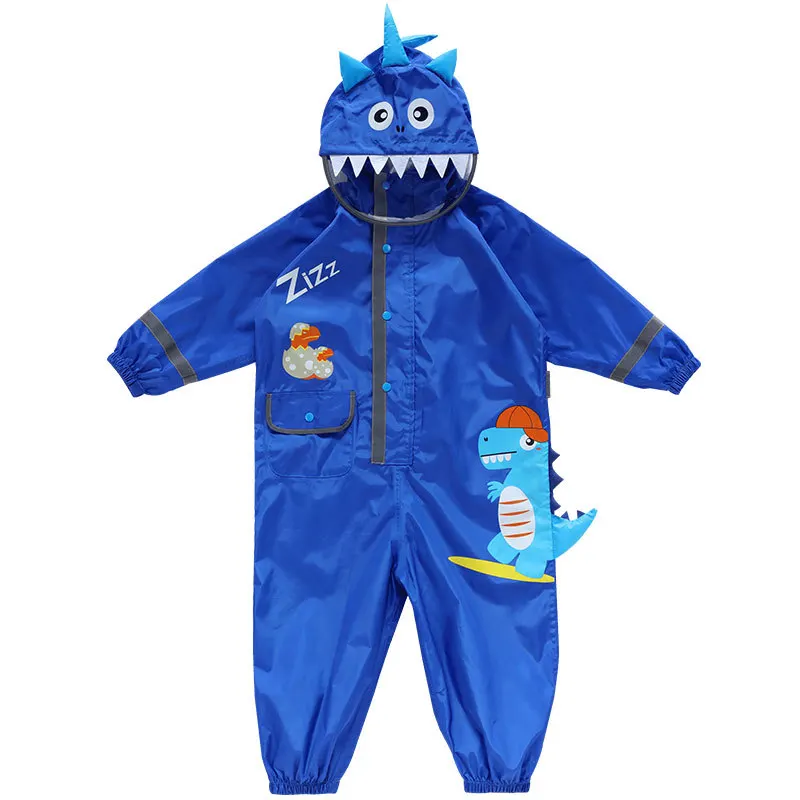 Children Rain Pants Overalls Waterproof Rain Coat Kids Cartoon Raincoat For Baby Boys Girls 90-135 CM Rainwear Jumpsuit Dwq670