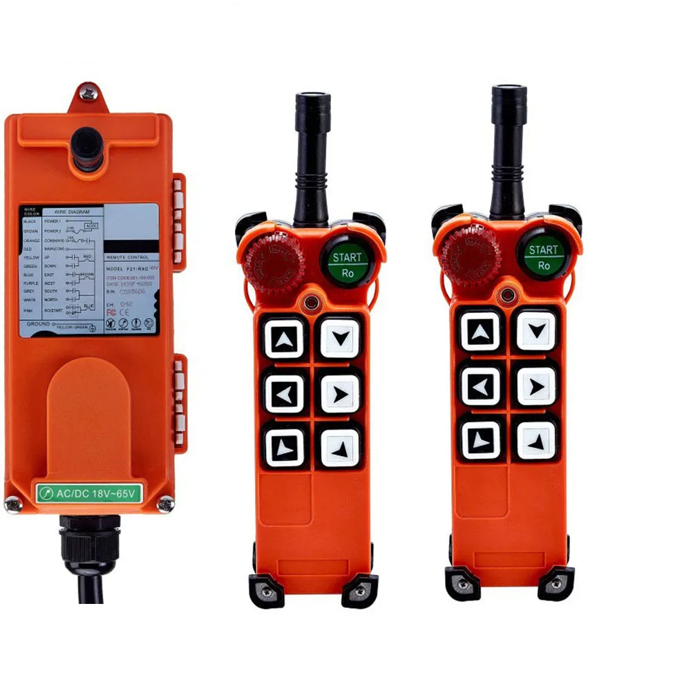 Original TELECRANE Wireless Industrial Remote Controller Electric Hoist Remote Control 2 Transmitter + 1 Receiver F21-E1