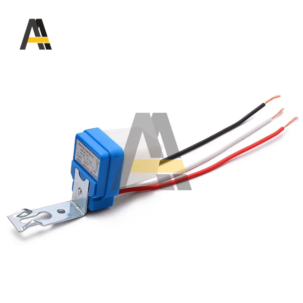 Automatic On Off Photocell Street Lamp Light Switch Controller DC AC 220V 12V 24V 10A Photo Control Photoswitch Sensor Switch