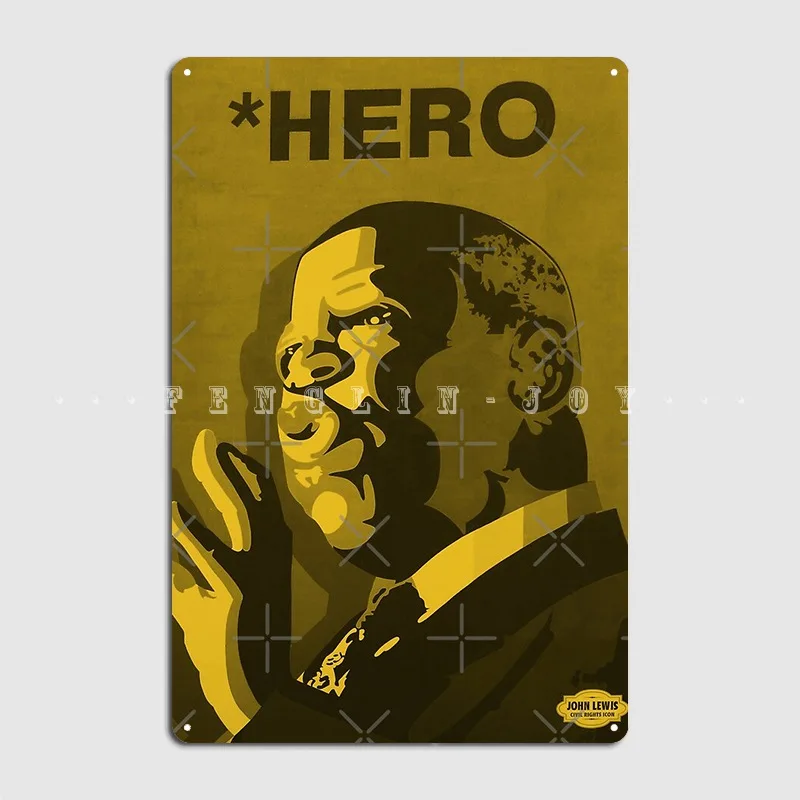 John The Hero Lewis Metal Sign Pub Home Classic Plaques Tin Sign Poster