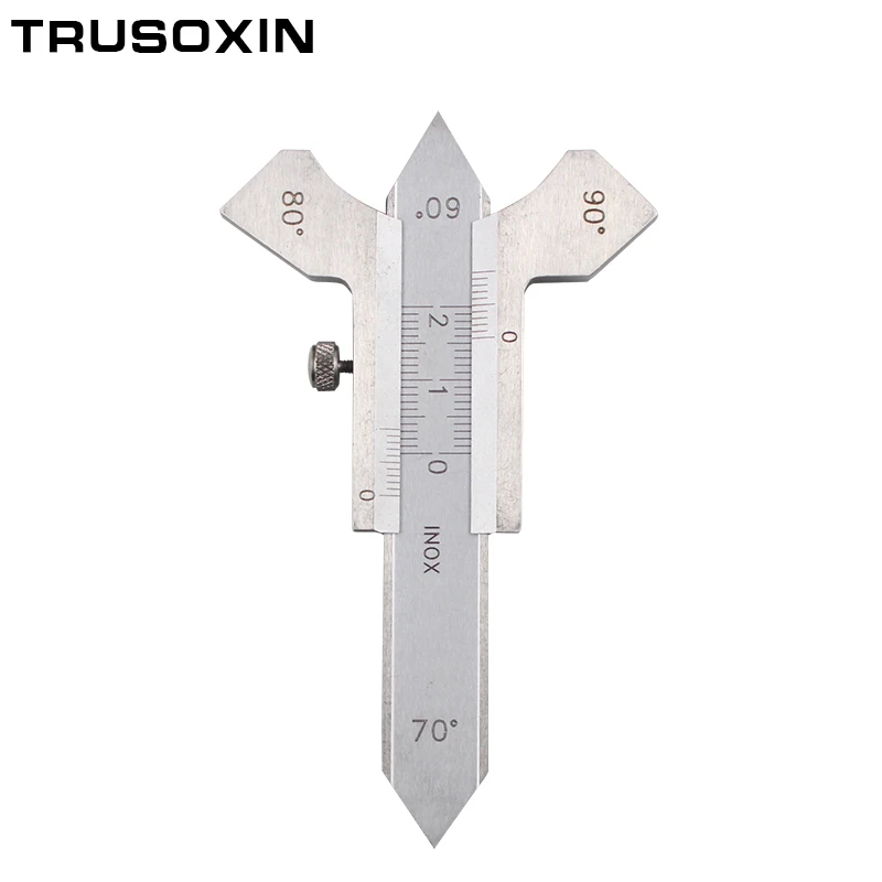 6PCS Welding Gauge Weld Inspection Gage Weld Seam Bead/Fillet/Crown Test Ulnar Ruler Degree Angle Measure Kits Combine suit