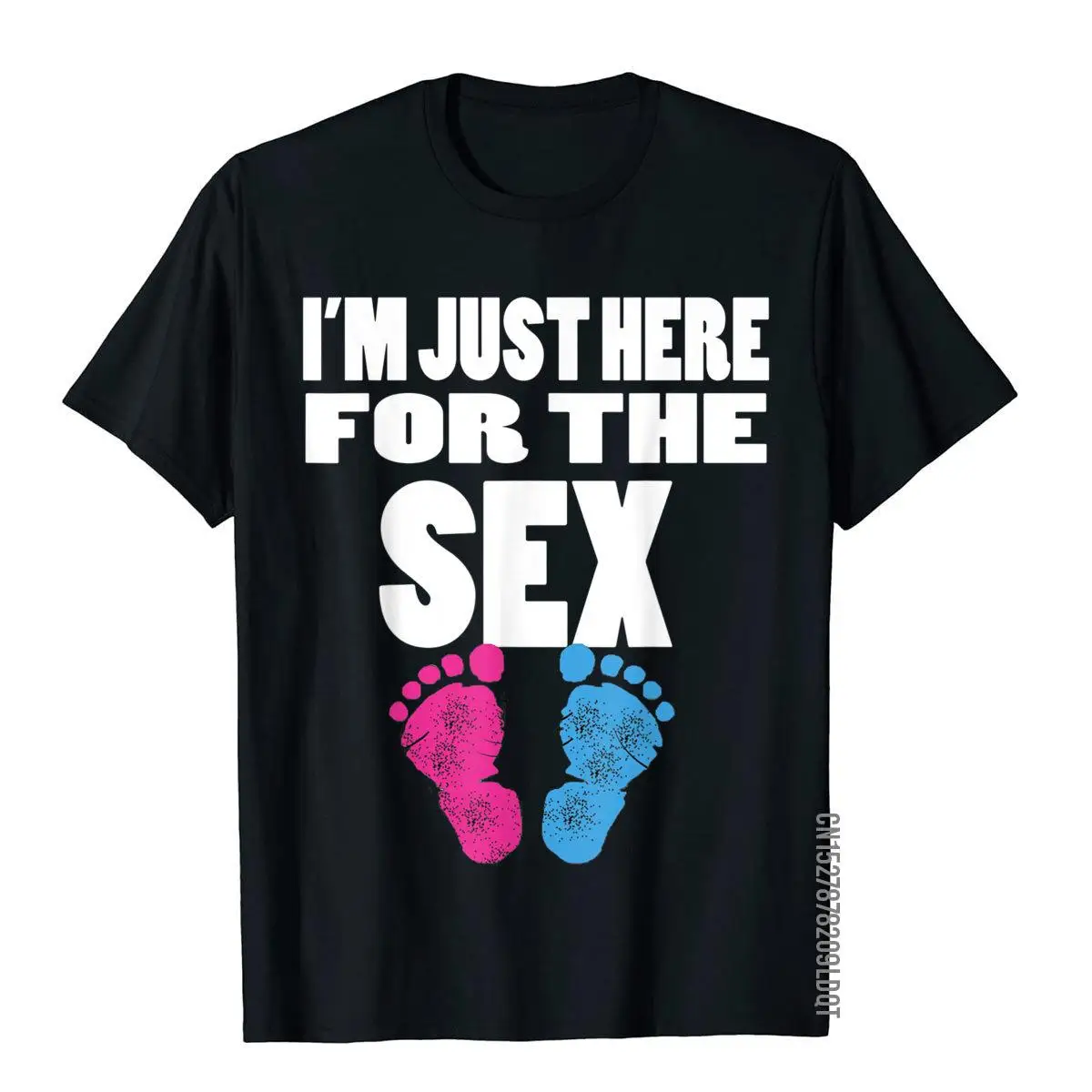 I'm Just Here For The Sex Gender Reveal T Shirt DesignEngland Style Tops Tees Fitted Cotton Men T Shirt