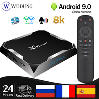 X96 Max Plus Android 9.0 Smart TV Box Amlogic S905X3 Quad Core 4G 32G/64G 2.4G&5.0G Dual WIFI BT4.0 8K HD Set-Top Box PK X96 MAX
