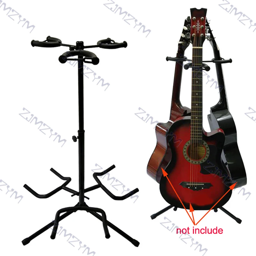 L3 Lifting Guitar Stand Three-Headed Vertical Guitar Rack Portable Musical Instrument Holder Bracket With Protective Cotton