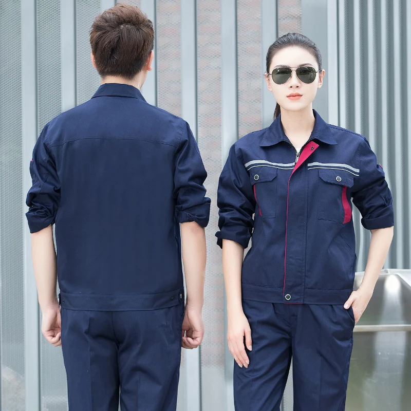 Work Clothing Wear Resistant Workwear Clothes Set Male Female Workshop Factory Uniform Work Clothes Repair Men Coveralls Suit