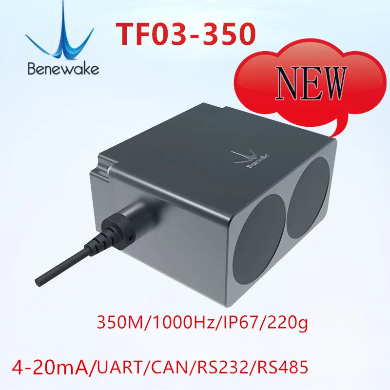Benewake 350M Tầm Xa Lidar TF03-350 Xe Ô Tô Chống Va Chạm Uav Cố Định-Chiều Cao Công Nghiệp An Ninh UART/Có Thể/232/485/4-20mA