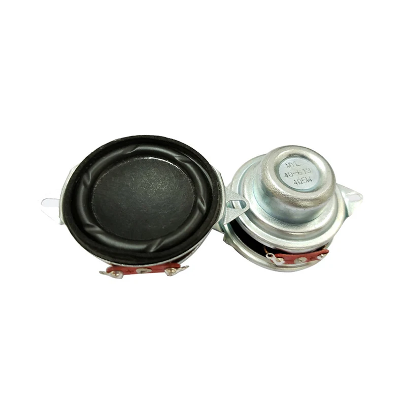 2pcs 1.5 inch Bookshelf Full Range Speaker 40mm 4 ohm 5W Music Column PU Side 16 core Speakers Horn for USB BT Speaker Sound Bar