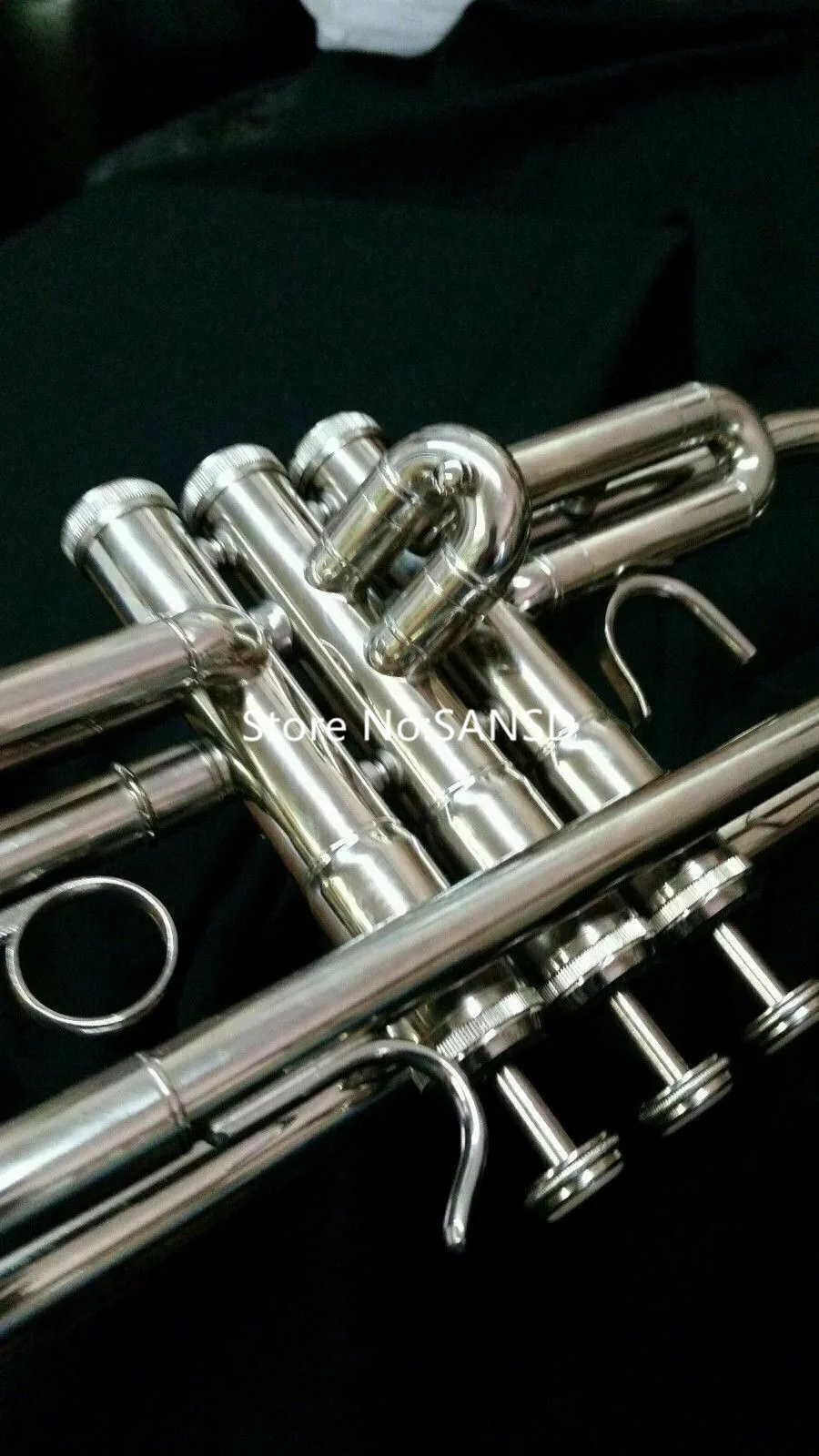 Bach Bb Trumpet Silver-plated Brass Trumpet Professional Musical Instrument With Case Free Shipping