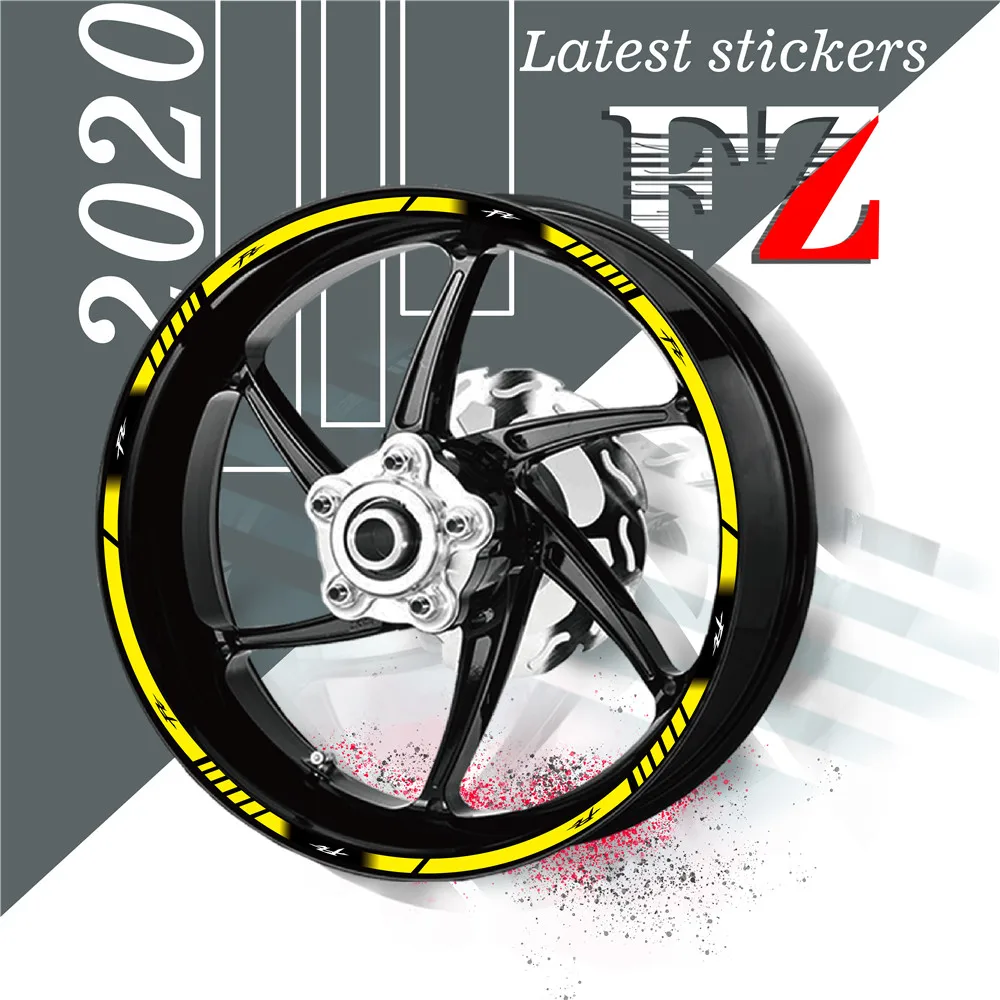 

20 Pcs Motorcycle Wheel Sticker Waterproof reflectives Rim Tire Sticker protection decals For YAMAHA FZ fz