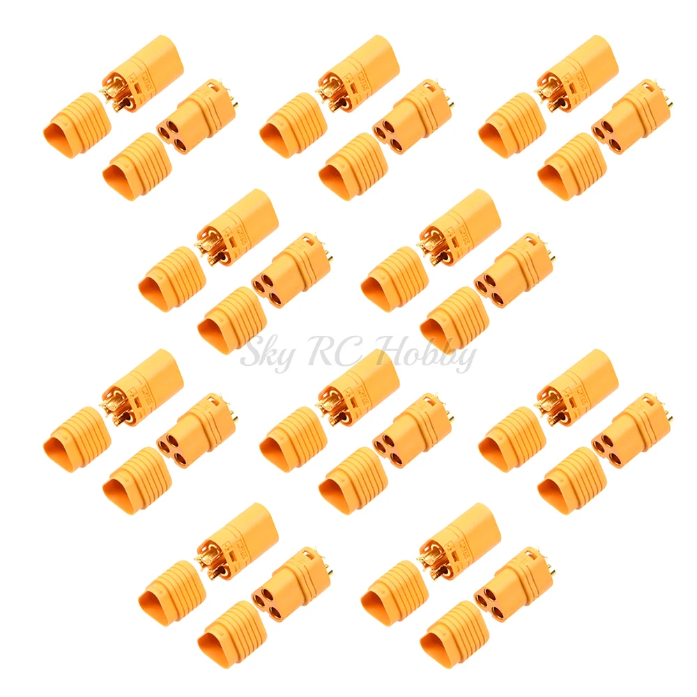 5pairs / 10pairs MT60 3.5mm 3 Pole Bullet Connector Plug Male & Female For RC ESC to Motor RC FPV Lipo Battery RC Quadcopter