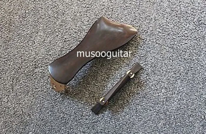 Solid short ebony tailpiece with bridge with 16\