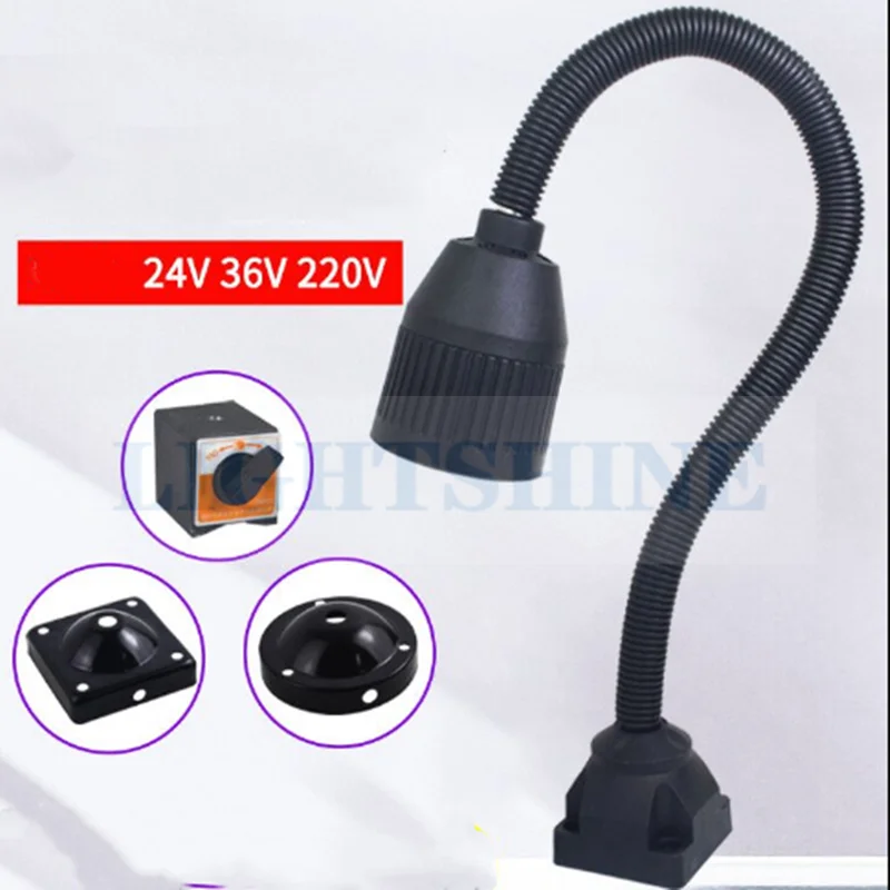 24V230v 3W 5W CNC Milling Machine Waterproof Explosion-Proof Strong Magnetic Led Machine Working Lamp