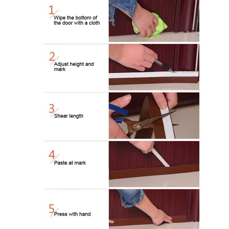 1 шт., самоклеящаяся уплотнительная лента, 1 м