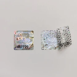 Hologram Tamper Proof Stickers , Warranty Void Original Security Labels , Unique Serial Number, 2000pcs 15mmX15mm