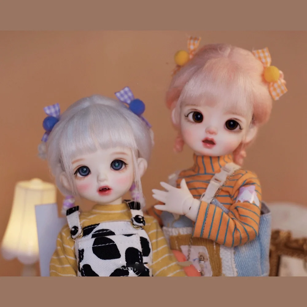 OB11 1/8 1/6 1/4 Schaal BJD Pruik Pop Accessoires Super Leuke Haar Pruiken Voor BJD/SD OB11 YOSD MSD Meisje Accessoires C1431