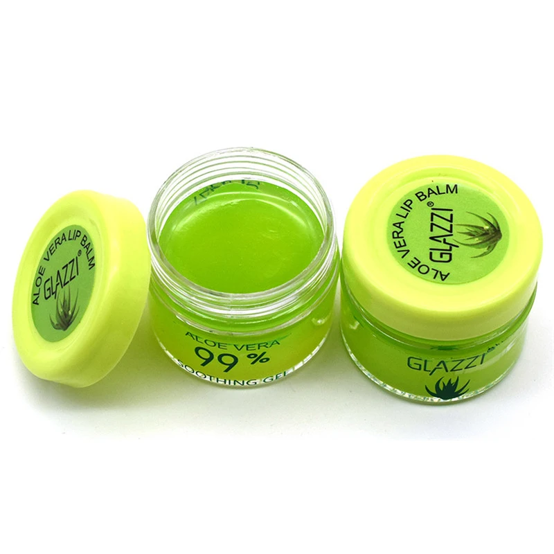 GOOD Nice Aloe Vera Lip Care Lip Balm Dryness Soothing Gel Hydrating Moisturizing Lip Jelly Lip Base Primer Makeup T1156
