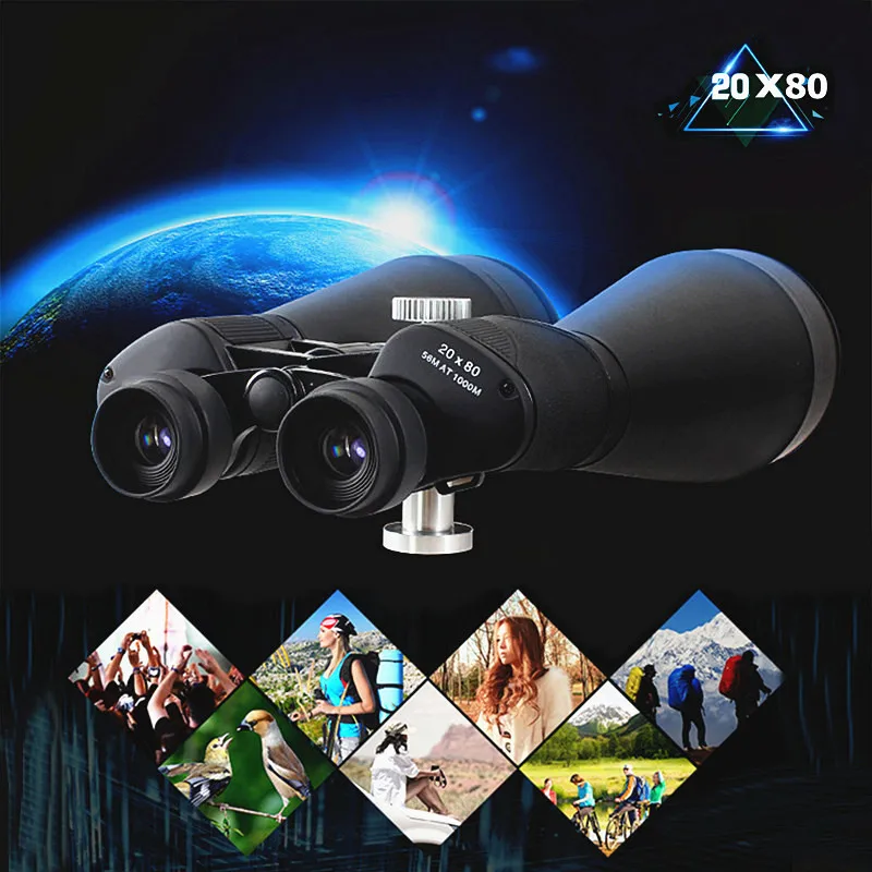 20X80 Powerful Binoculars Telescope Night Vision Telescope Astronomical Professional HD Military Binoculars for Hunting Space