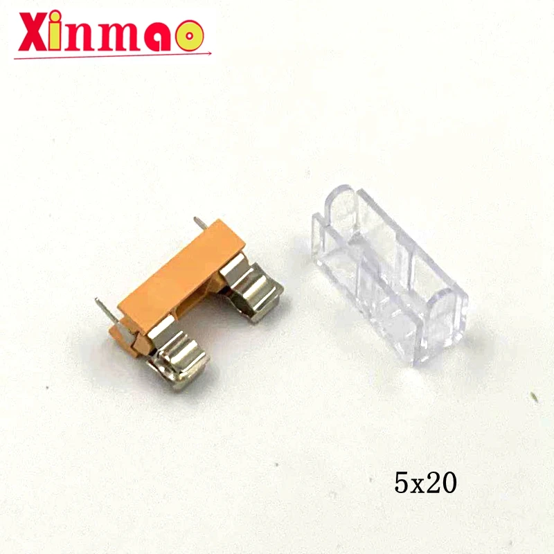 5PCS 5*20/6*30MM GLASS FUSE HOLDER with Transparent Cover 5*20 insurance tube socket fuseholder for fuse PCB BOARD