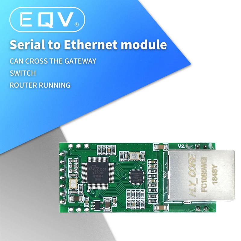 Module de convertisseur Ethernet série minuscule FS100P USR-TCP232-T2, UART TTL à Ethernet, Module TCPIP, prenant en charge DHCP et DNS