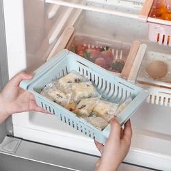 Fridge Organizer Box Multifunctional Refrigerator Preservation Pull-Out Type Classification Shelf Fresh Divider Layer Shelf