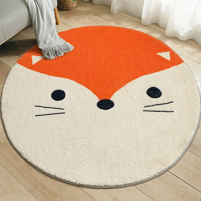 INS Kids Play Game Mats Round Carpet Rugs Mat Cotton Floor Carpet For Kids Room Decoration  Baby Gifts