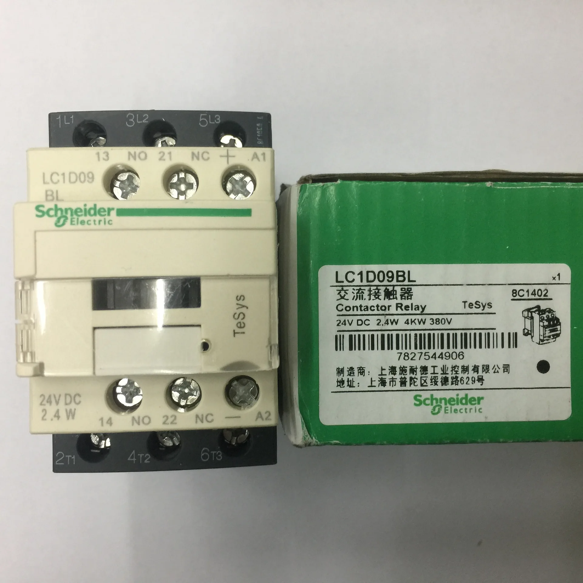 New authentic DC contactor LC1-D09BL LC1D09BL LC1 D09BL  DC24V low power consumption