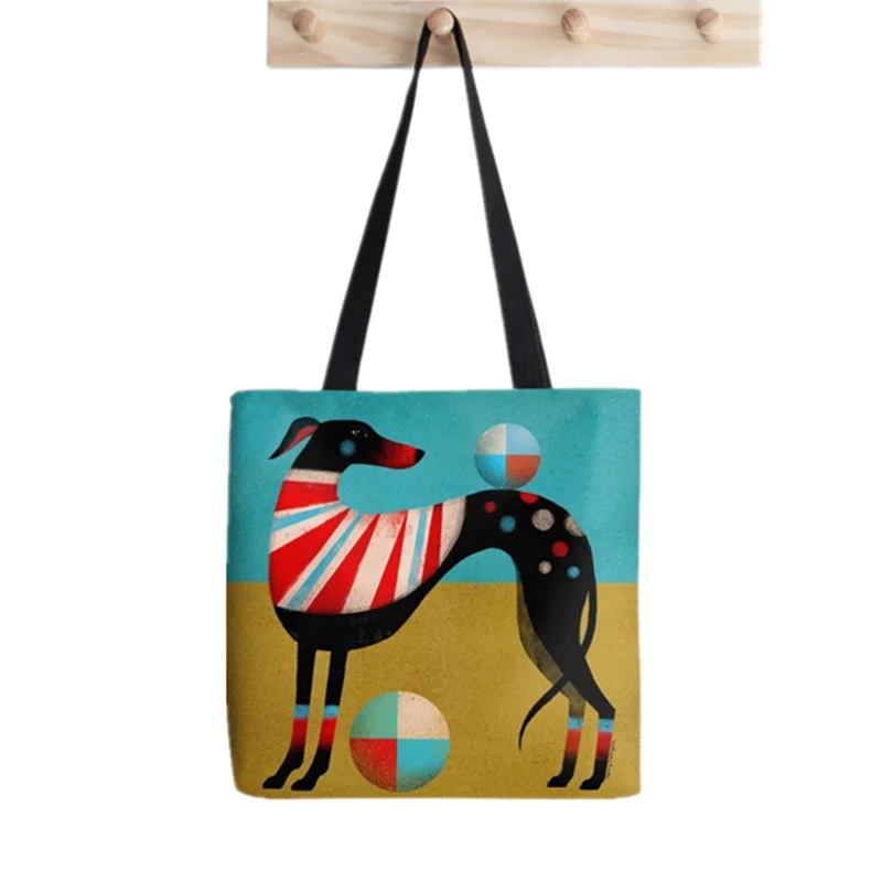 Shopper Purple Witch Pack Tote Bag Printed Tote Bag women Harajuku shopper handbag girl Shoulder shopping bag Lady Canvas Bag