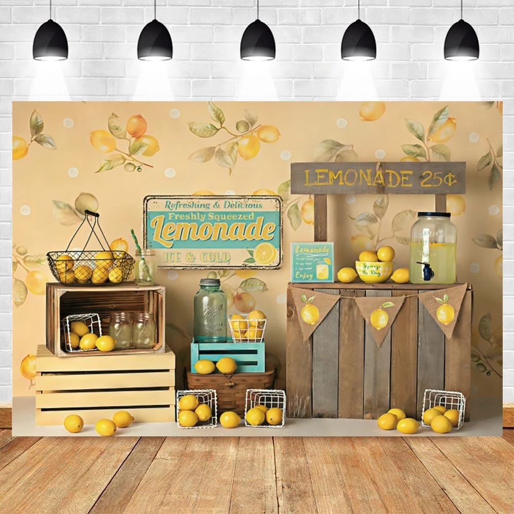 Yeele Lemon Fruit Store Newborn Baby Portrait Interior Birthday Photography Backdrop Vinyl Photo Studio Background Photocall