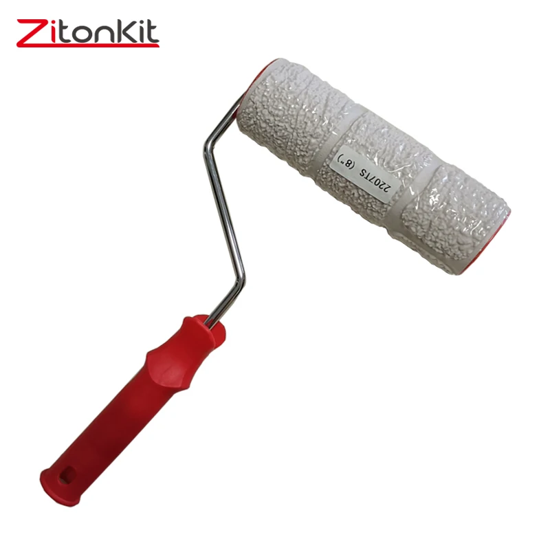 Nuovo pennello a rullo da 8 pollici disegna gomma fai da te pittura maniglia strumento timbro rullo decorativo decorazione della parete del cilindro