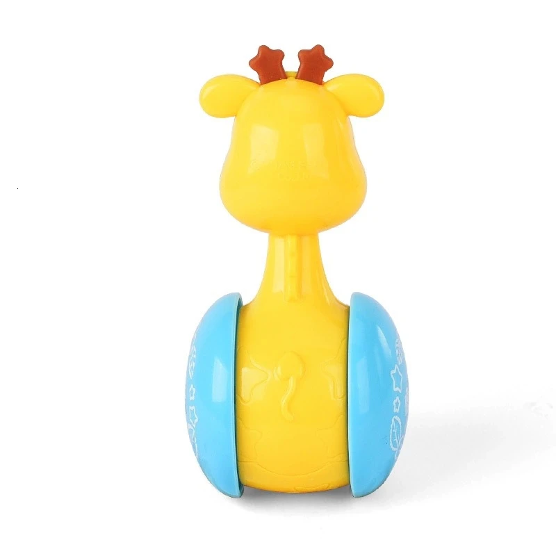 1pc Baby Toys 0-12 Months Looking Up Training Toy Baby Sliding Rattle Deer Cartoon Giraffe Tumbler Puzzle Learning Education Toy