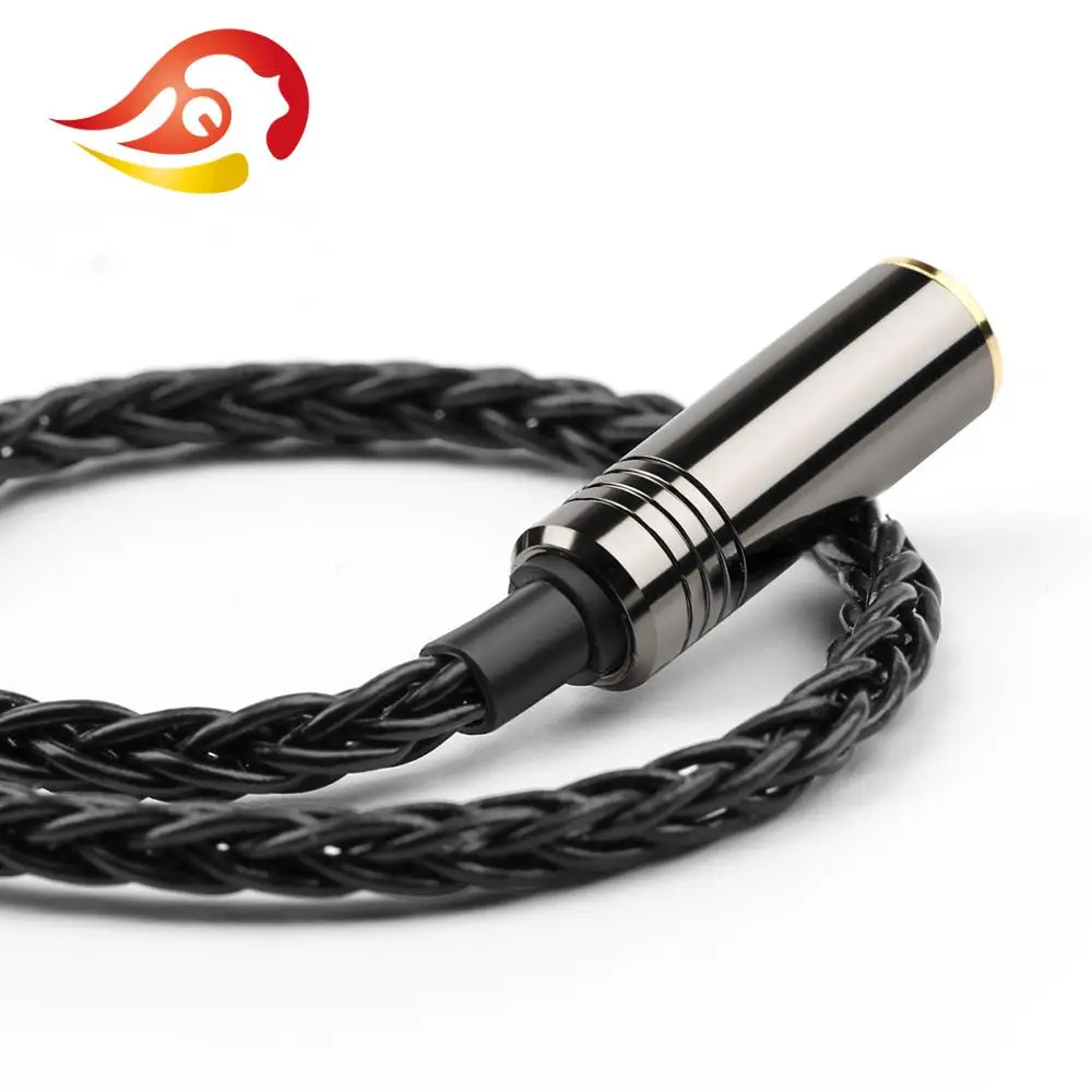 QYFANG 2.5mm 4 Pole Stereo Earphone Female Jack 3 Contacts Audio Plug Bright Shell Metal Adapter Wire Connector For Headphone