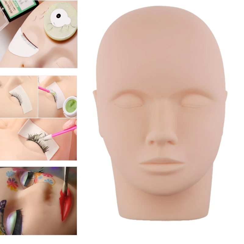 mannequin head for makeup practice mannequin head for eyelash Mannequin Training Head Closed Practice Model