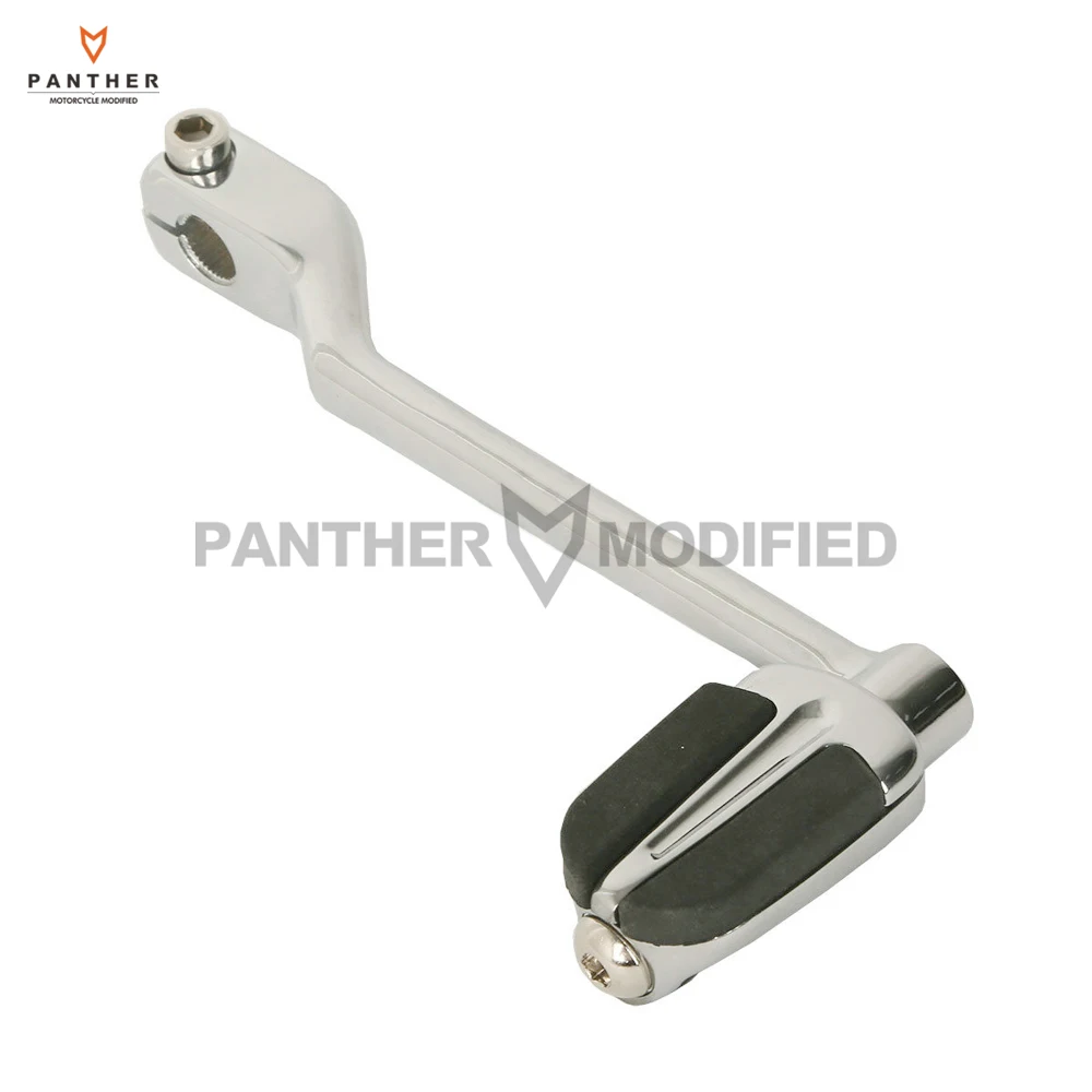 Chrome Motorcycle Shift Lever with Slipstream Shifter Peg Case for Harley Touring Trikes FL Softails 1986-Later