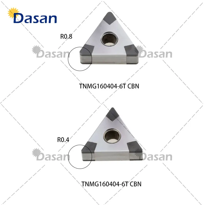 1pcs New CBN Insert TNMG160404 TNGA TNMG160408 6T Cubic Boron Nitride CNC Lathe Cutter Tool for Cast Iron Alloy Hard Steel