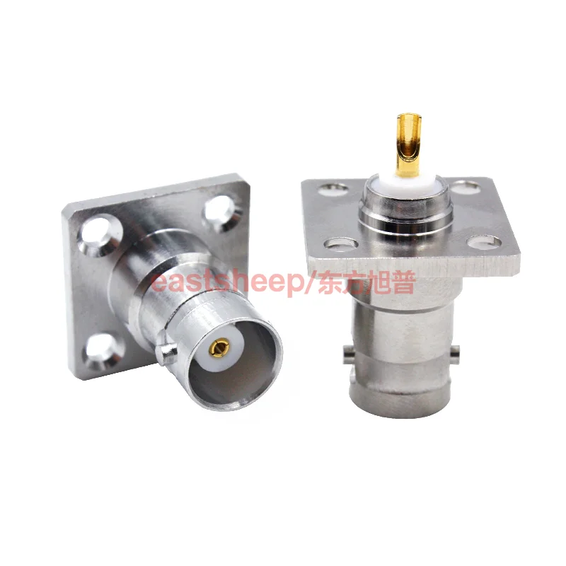 Eastالأغنام RF موصل BNC-KF-1 BNC-50KF مع شفة لوحة هيكل ثابتة Q9-KF