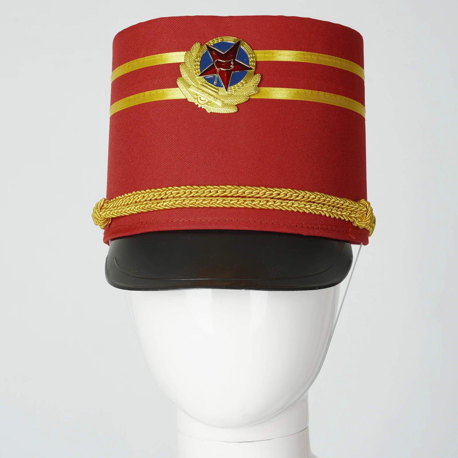 Soldier Hat Children Kids Girls Boys Drum Band Hat Halloween Cosplay Cap Hat-nutcracker Costume Accessoris for Stage Performance