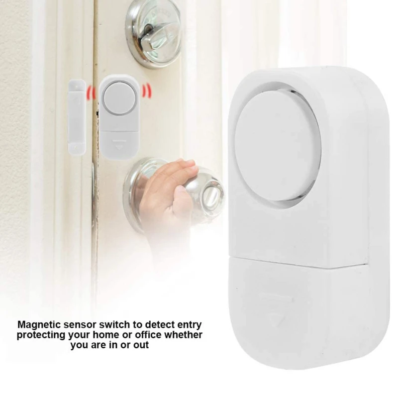 Door Window Security Magnetic Sensor Alarm Door Open Entry Detector Split Welcome Chime Bell for Store Shop Home