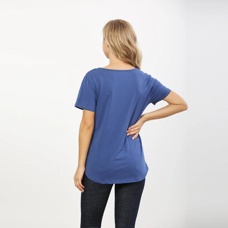 Summer Loose Big Size Maternity Top Short-Sleeved T-Shirt Breastfeeding Friendly Postpartum Nursing Wear for Pregnant Women