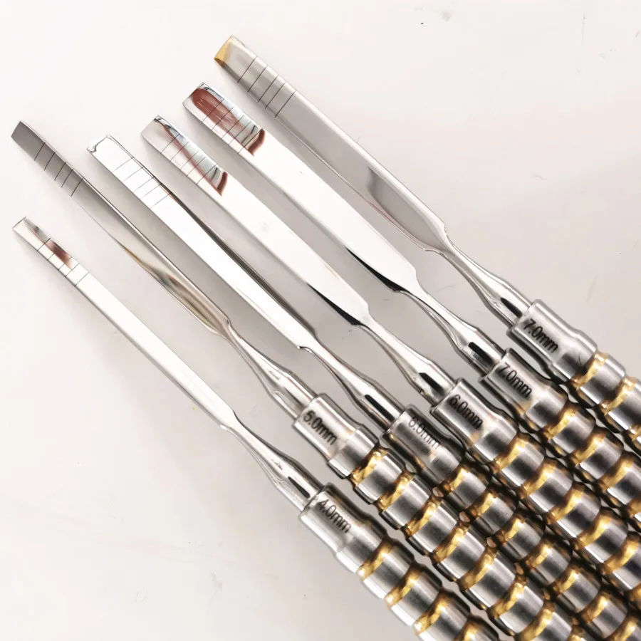 7 pieces Dental Instrument Ochsenbein Chisel Periodontology and Implantology Bone Chisels