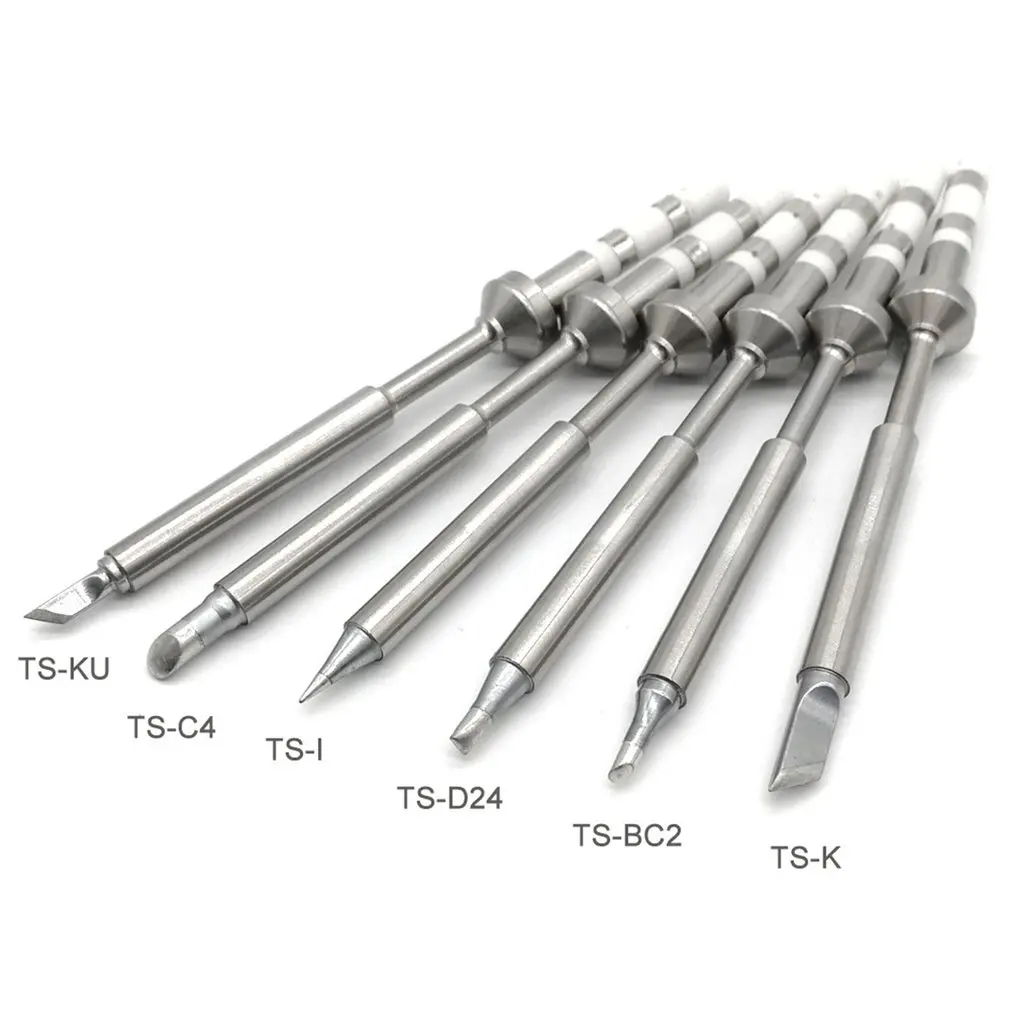 TS100 Mini Soldering Iron Tip Soldering Iron Digital Replacement Various Models Type K KU BC2 C4 D24 B2 I ILS C1 JL02 Lead Free