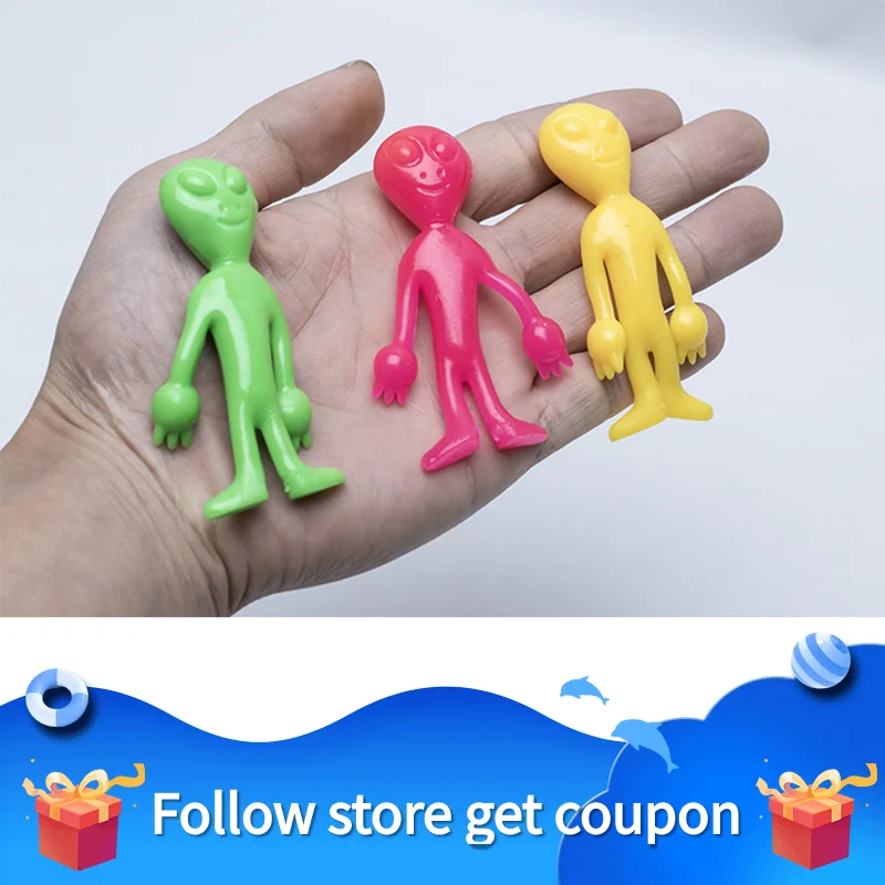 Slingshot Ejection Alien TPRSoft Glue Antistress Finger Trickery Toys Stretching Children Gift Stick To People Originality Vent