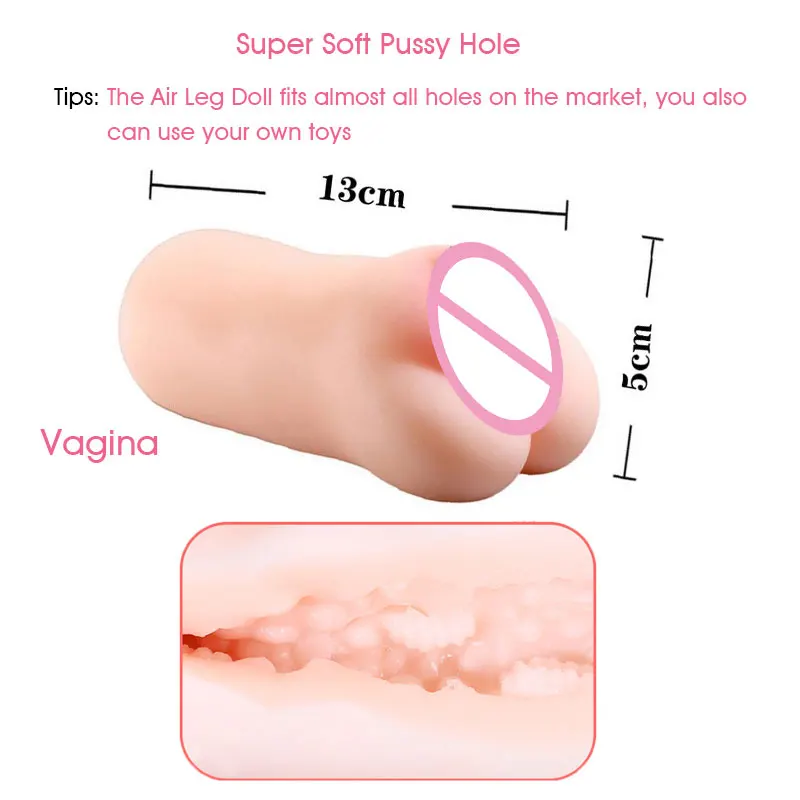 Mens Masturbator Holder  Air Sexdoll Inflatable Sex Toys  For Men Leg Ass Male Sex Pillow with Pussy Vagina Butt