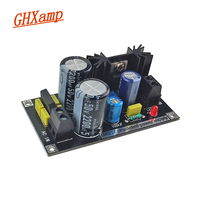 Ghxamp LM317 Adjustable Regulator Power Supply Board Linear Regulator With Rectifier Filter AC5V-20V IN ,DC1.25V-30V Out