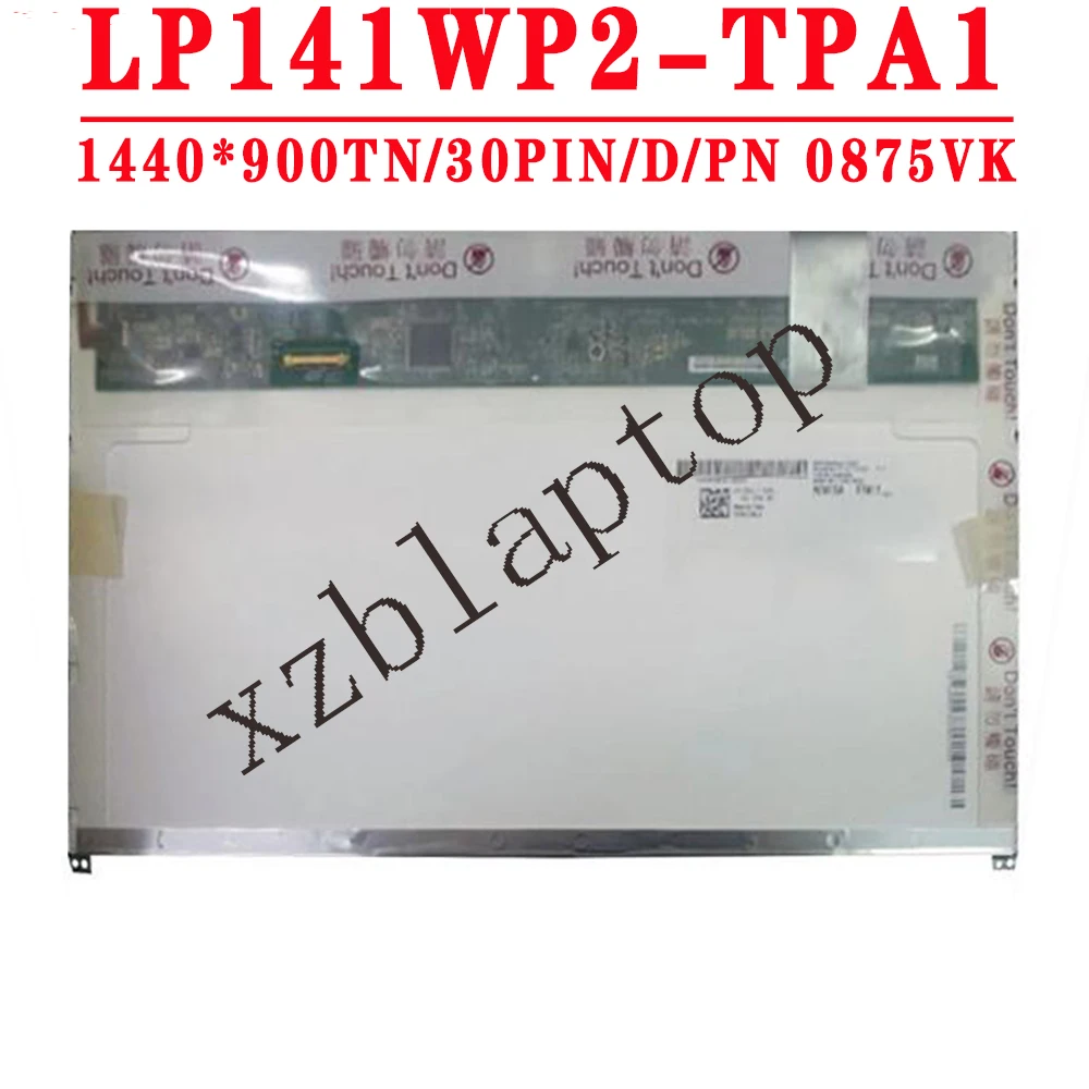 

LP141WP2 TPA1 LP141WP2-TPA1 14.1 inch 1440x900 TN EDP 30PINS 45%NTSC 60HZ 300 cd/m² Contrast Ratio 350:1 Laptop LCD Screen