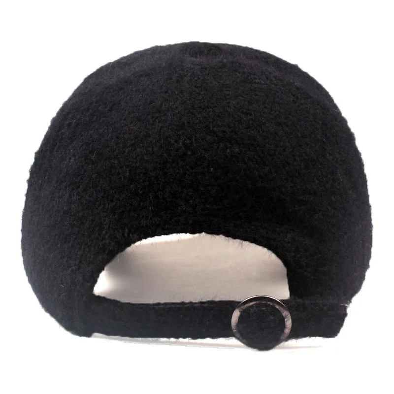 [YARBUU] New fashion brand high quality wool baseball cap Thicken Warm Pure color casquette hat with Hairball Men Women hats