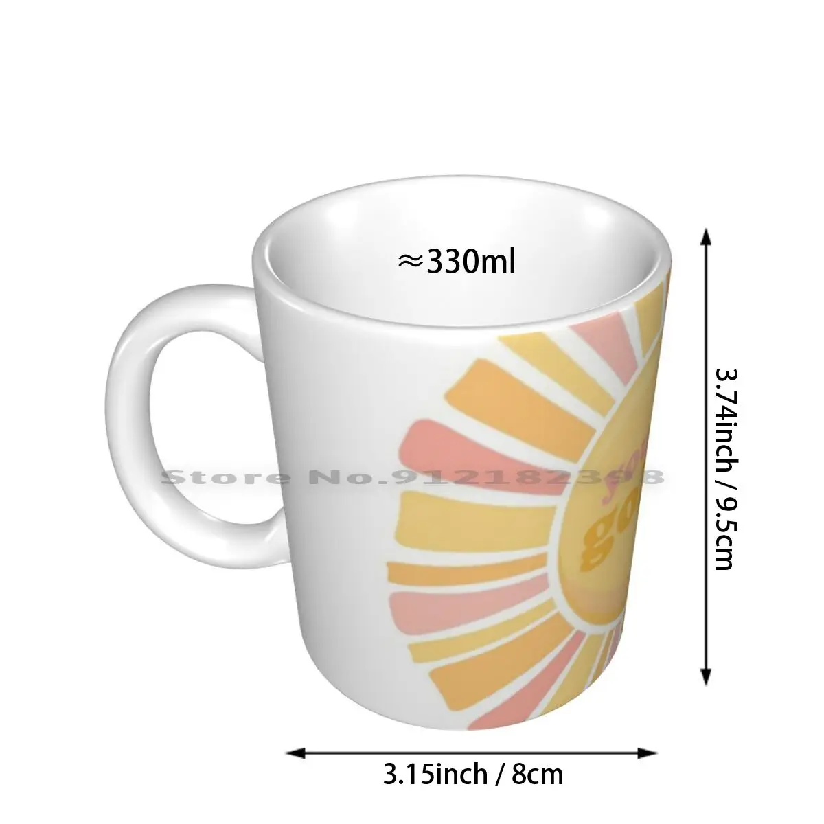 You& ; #39 ; Re So Golden Ceramic Mugs Coffee Cups Milk Tea Mug Golden Golden Golden Fine Line Fine Line Album Yellow Cute