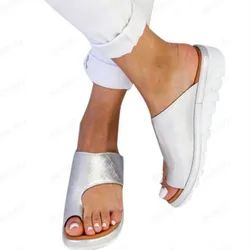 Women's Sandals New Female Shoes Comfy Platform Flat Sole Orthopedic Bunion Corrector Plus Size 35-43 Casual Shoes Woman